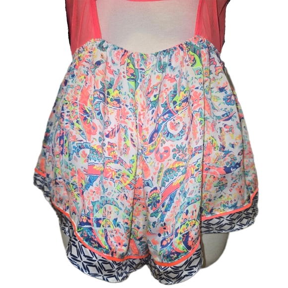 Victoria’s Secret Neon Paisley Romper - Medium NWT - Picture 5 of 11